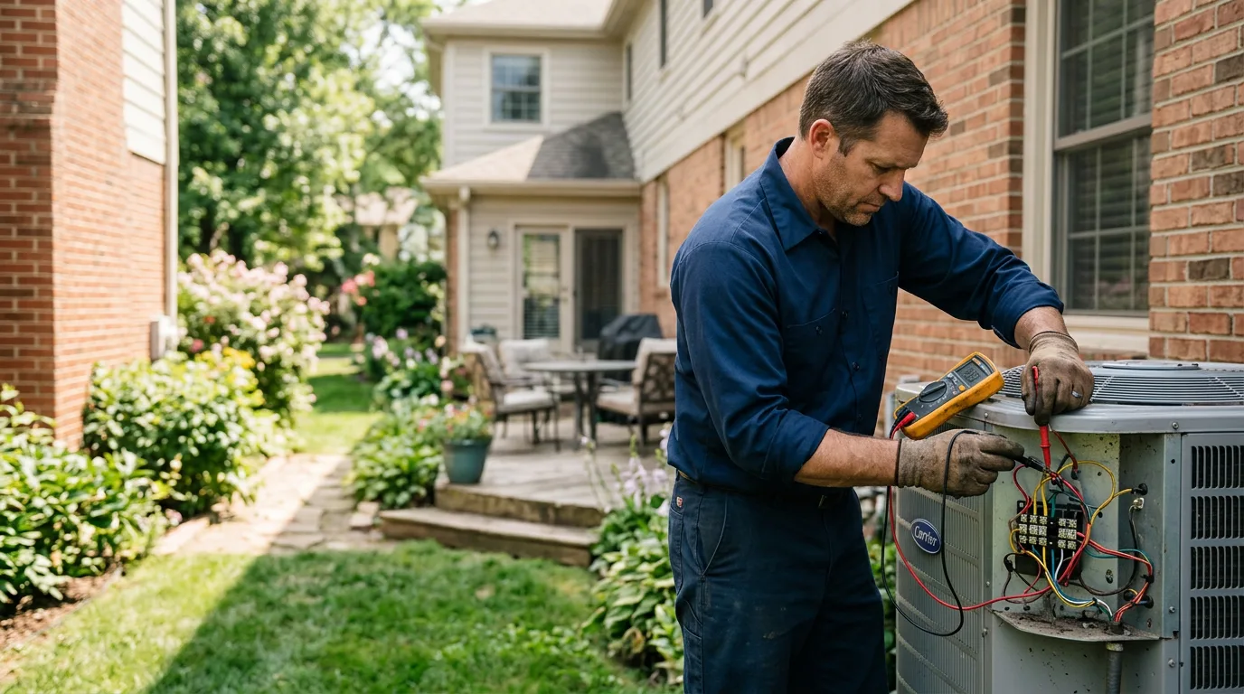 HVAC technician working near Cochranville, PA